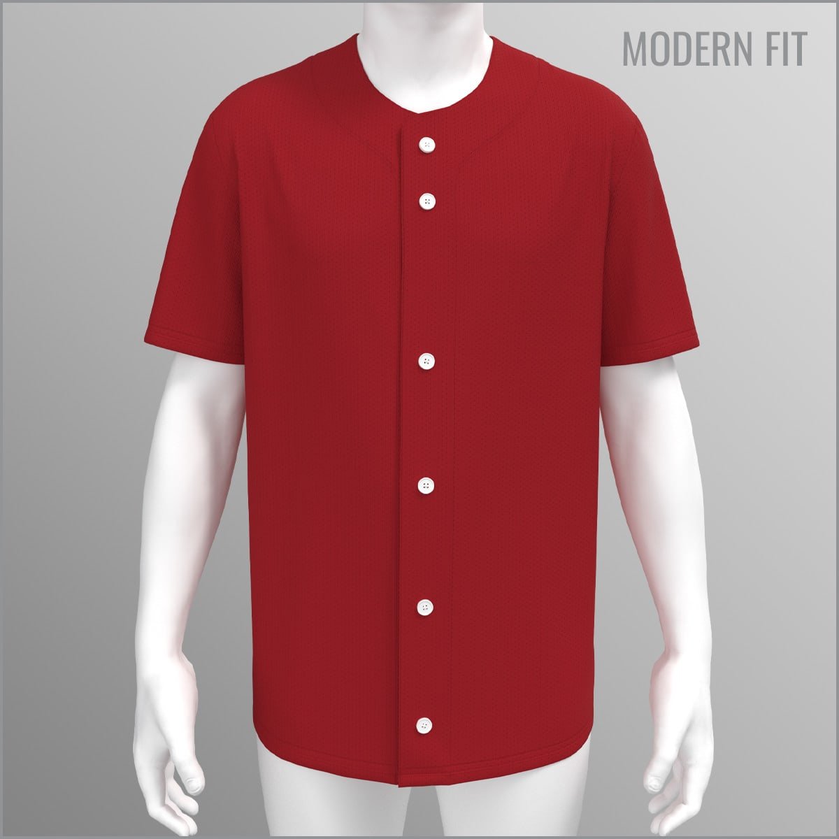 Jersey de Béisbol de Botonadura Completa